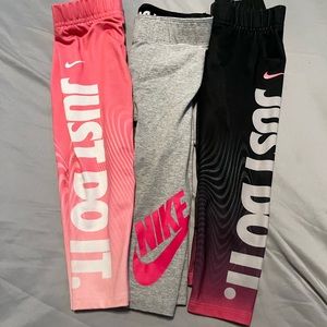 3 pairs of toddler girl 2t Nike leggings
